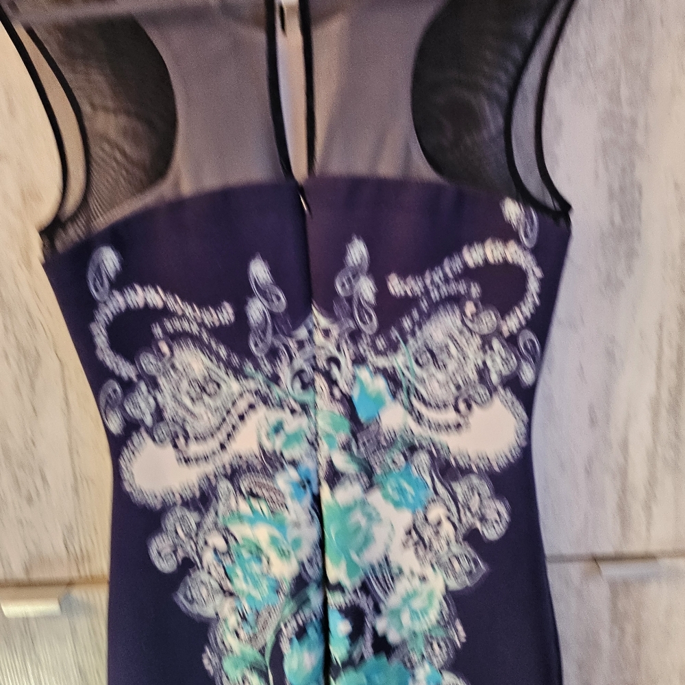 Jax Elegant Floral Sleeveless Dress Size 4 - Picture 5 of 14